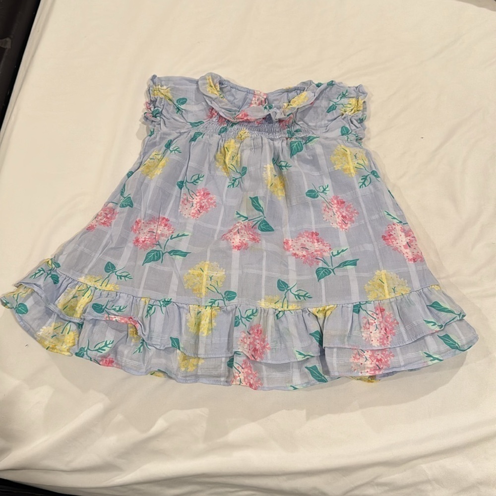 Janie and Jack Pale Blue Floral Dress​​​​​​​